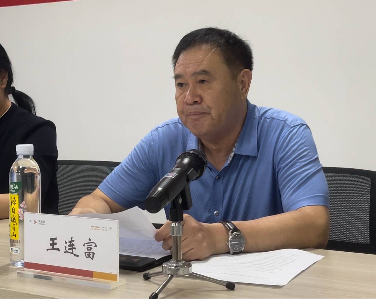 5、慈善協(xié)會副會長王連富致辭